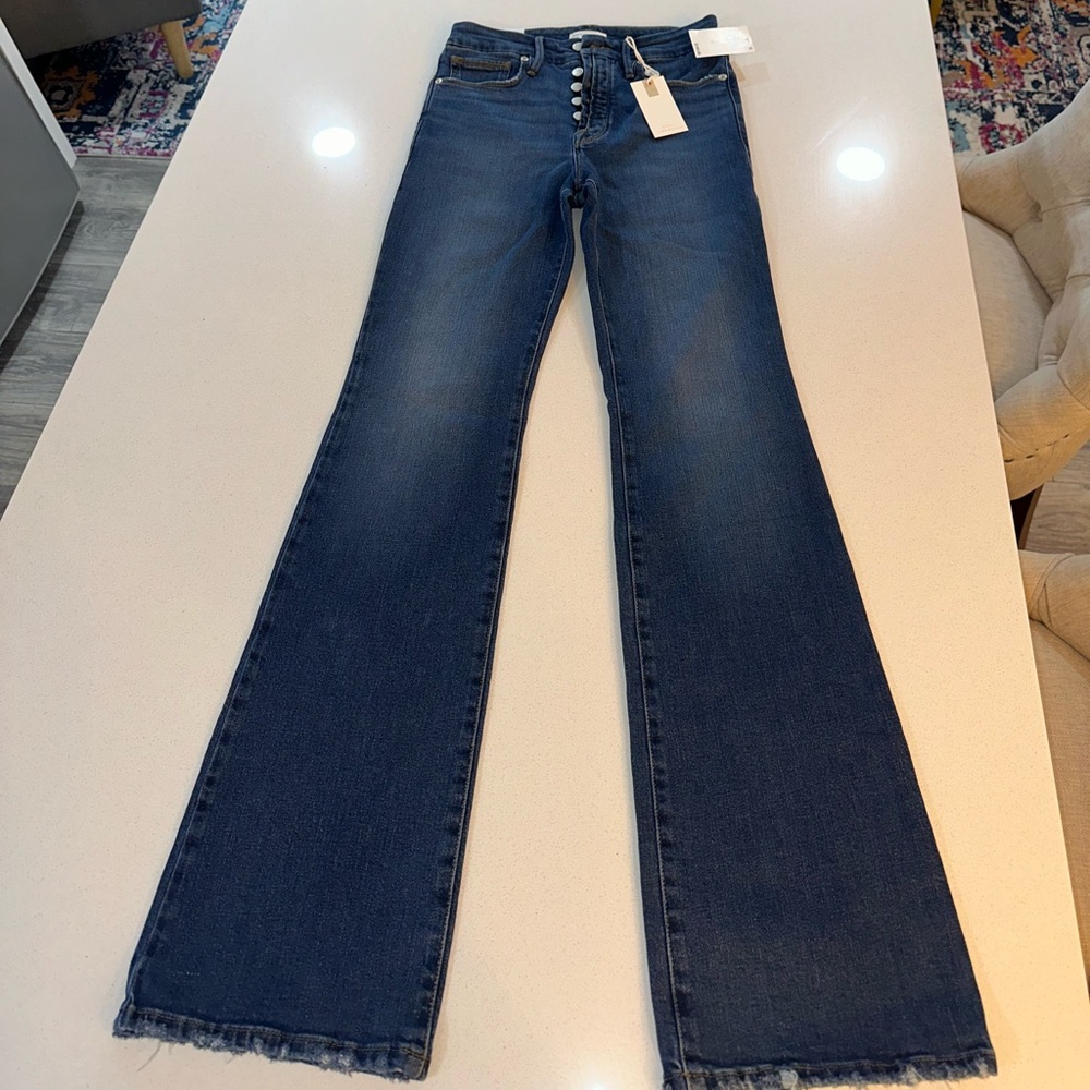 GOOD AMERICAN Classic Slim Bootcut Jean Indigo